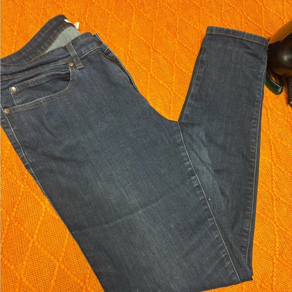 EILEEN FISHER Women's Dark Blue Skinny Jeans - Picture 6 of 7